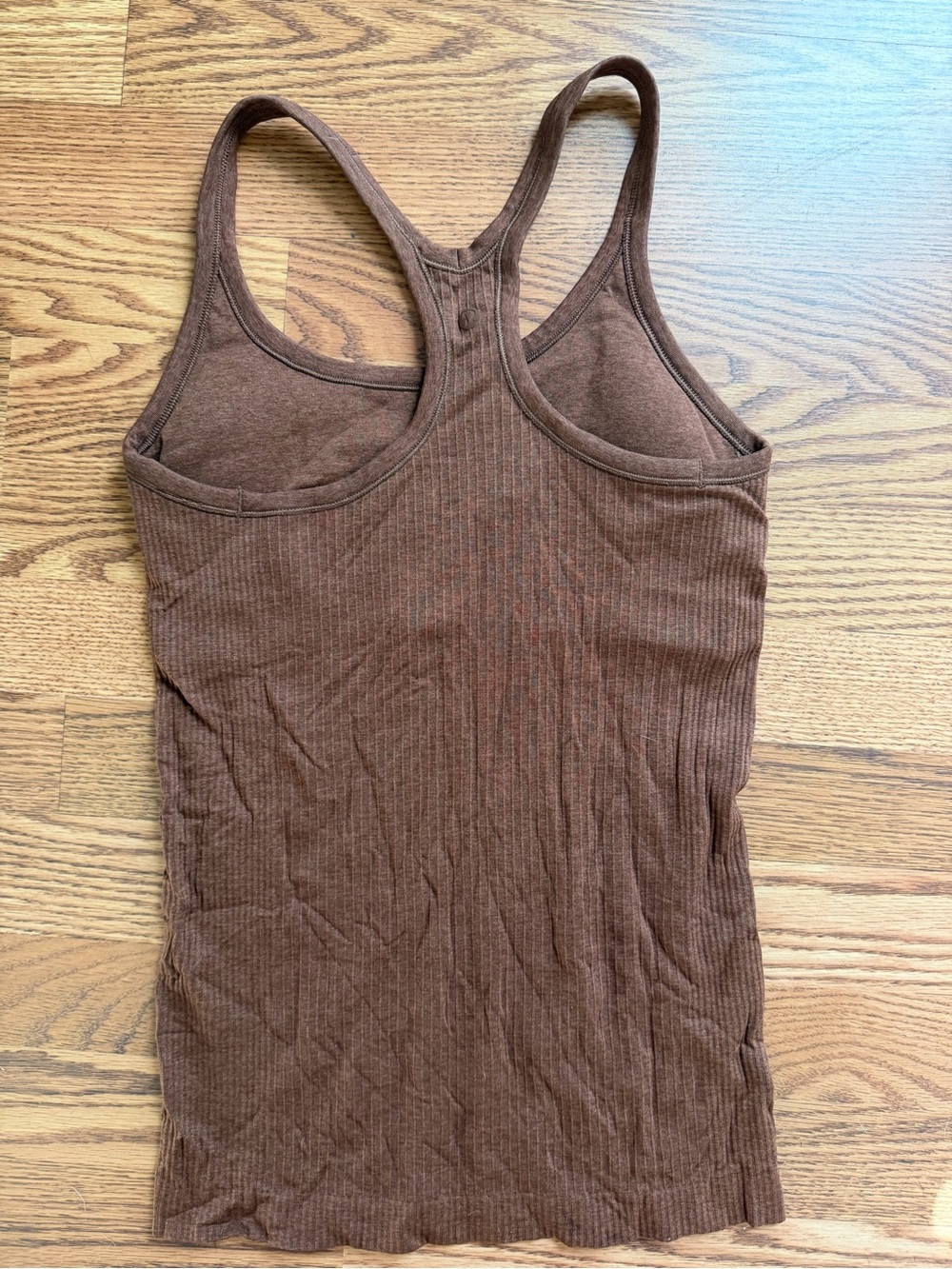 lululemon athletica Brown Ribbed Racerback Tank - Picture 2 of 3